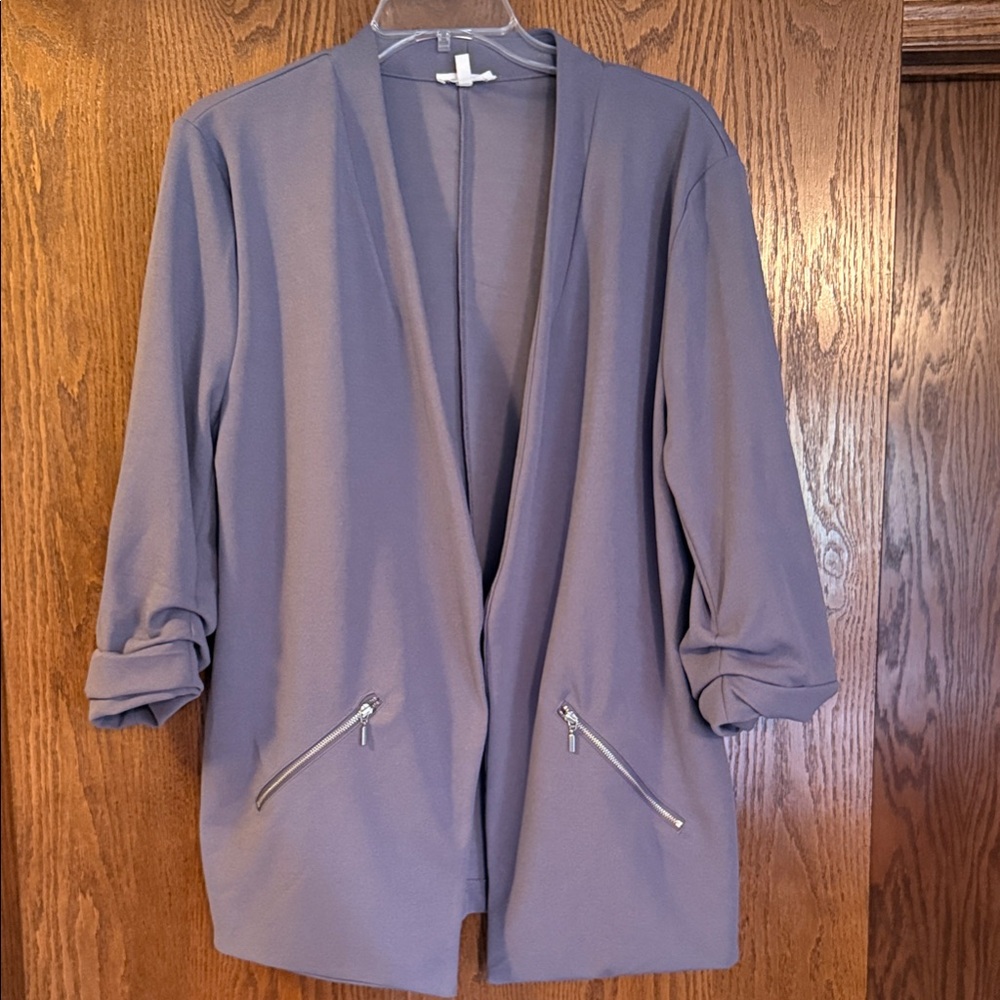 Maurices Light Purple Open Front Blazer